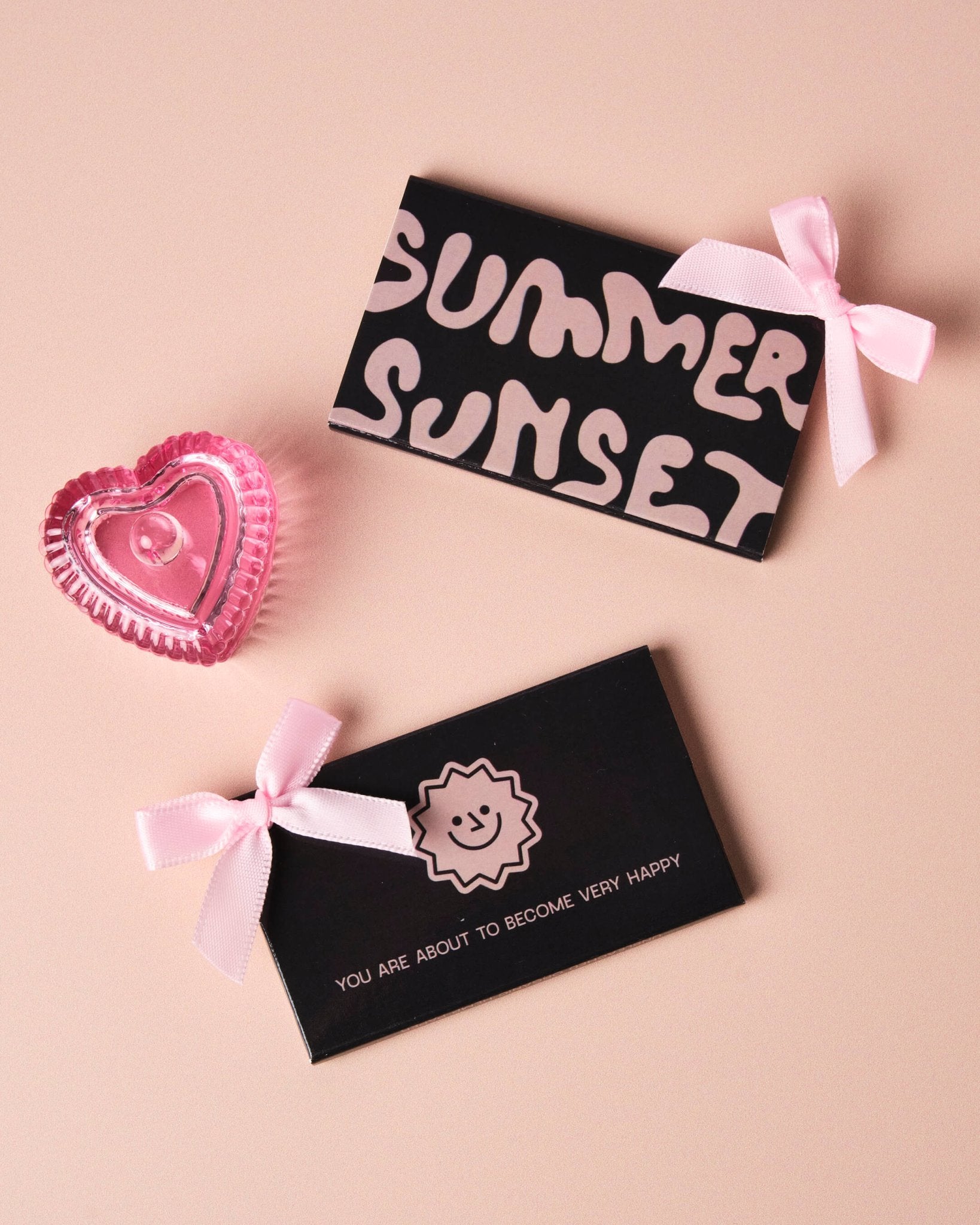 CHARCOAL ROLLING PAPER KIT (with tips) - Summer Sunset - organic hemp paper - charcoal packaging
