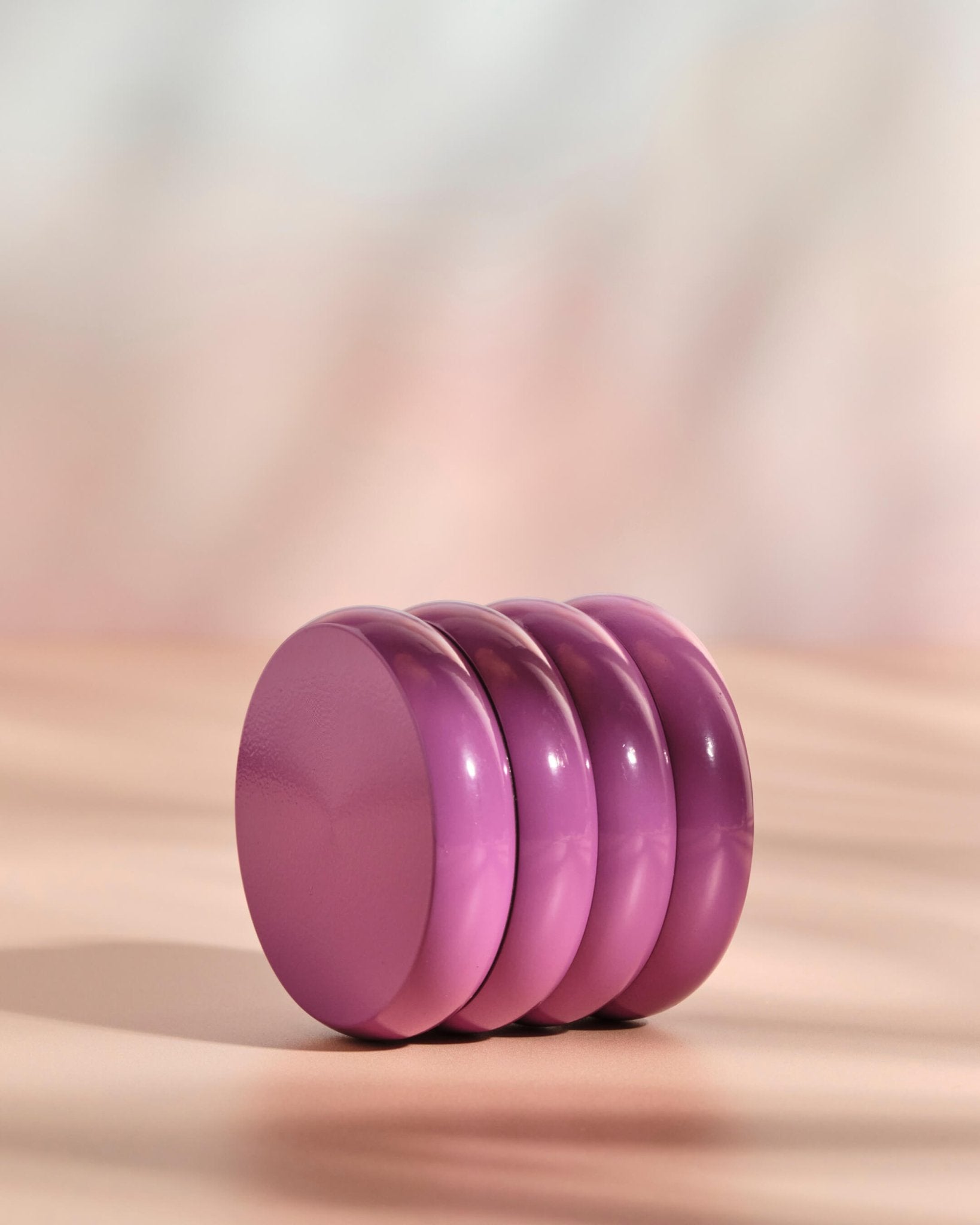 GLOSSY PURPLE WAVY GRINDER - Summer Sunset - ceramic grinder - smooth grinding experience