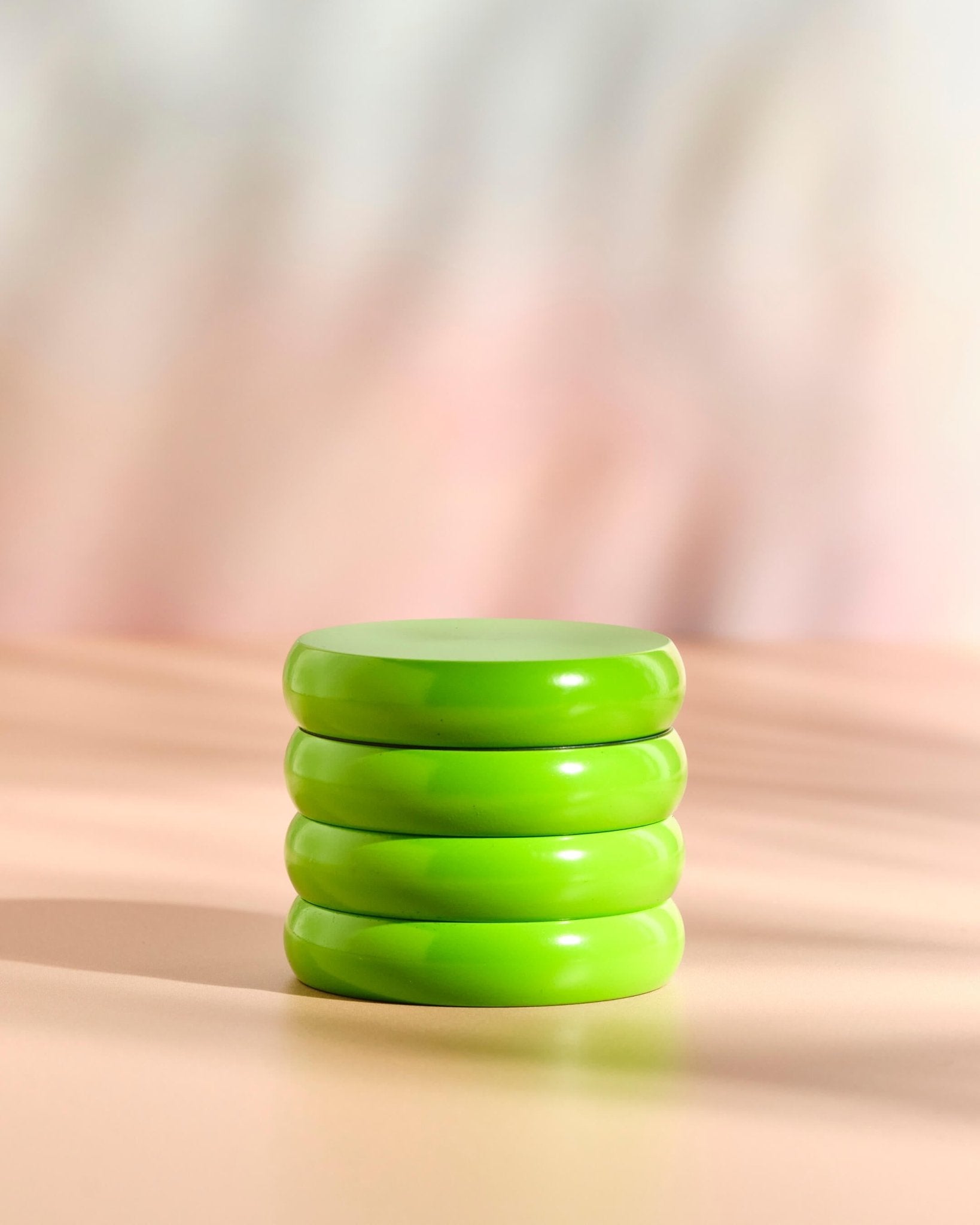 GREEN APPLE WAVY GRINDER - Summer Sunset - ceramic non-stick herb grinder - smooth experience